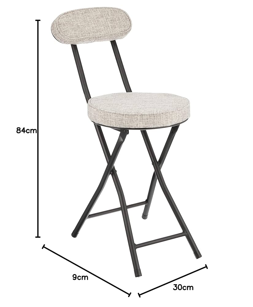 Amazon｜パール金属 折りたたみ パイプチェア ファブリック 背付